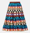 Valentino Printed Cotton Midi Skirt