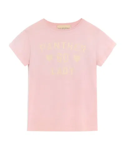 Valentino Garavani Printed Cotton T-shirt Clothing In Pink