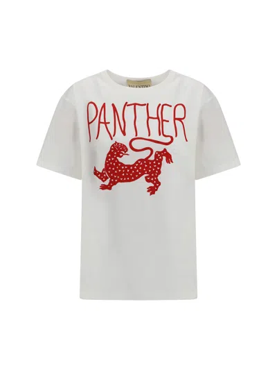 Valentino Printed Cotton T-shirt In White