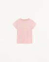 Valentino Garavani Printed Cotton T-shirt Clothing In Pink