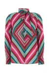 Valentino Women's Printed Crepe Shirt