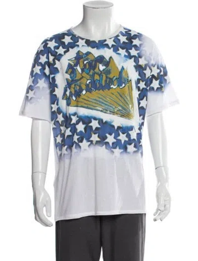 Pre-owned Valentino Printed Crew Neck T-shirt In Multi