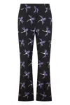Valentino Printed Cropped Pants In Black