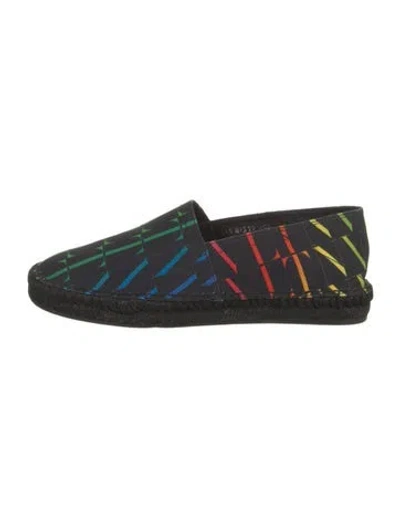Pre-owned Valentino Garavani Printed Espadrilles In Blue