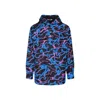 Valentino Printed Hooded Jacket In Black