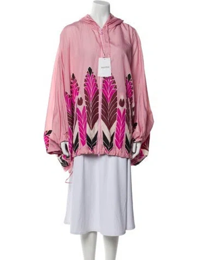 Pre-owned Valentino Printed Jacket W/ Tags In Pink
