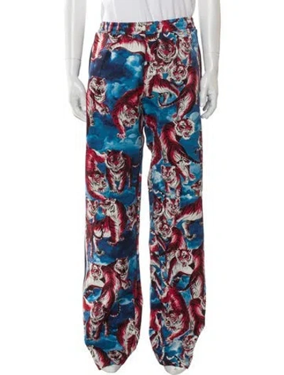 Pre-owned Valentino Printed Joggers In Multi