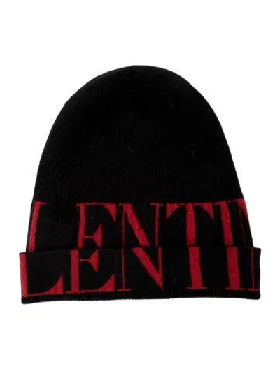 Pre-owned Valentino Garavani Printed Knitted Beanie In Multi