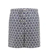 Valentino Geometric Pattern Bermuda Shorts In Blue