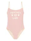 Valentino Printed Lycra One-piece Swimsuit Woman Pink S In Pink