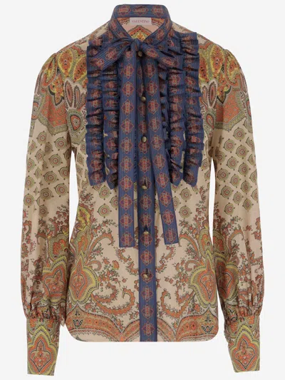 VALENTINO PRINTED MUSLIN SHIRT