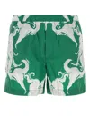 Valentino Abstract-print Elasticated-waist Swim Shorts