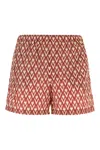 Valentino Nylon Swimsuit With Toute La V Print In Multi