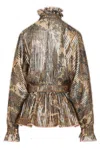 Valentino Printed Pekin Blouse In Brown