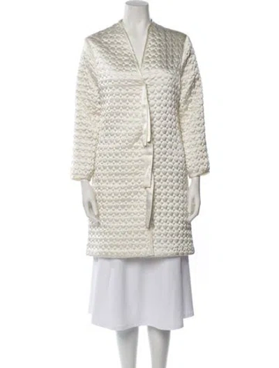 Pre-owned Valentino Printed Robe In Neutral