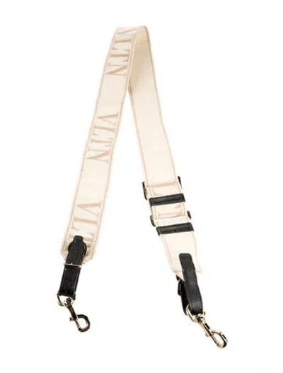 Pre-owned Valentino Garavani Printed Shoulder Strap In Neutral