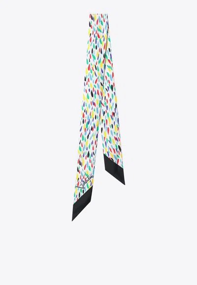 Valentino Garavani Printed Silk Bandeau Scarf In Multicolor