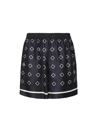 VALENTINO PRINTED SILK BERMUDA SHORTS