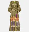 Valentino Printed Silk-blend Gown