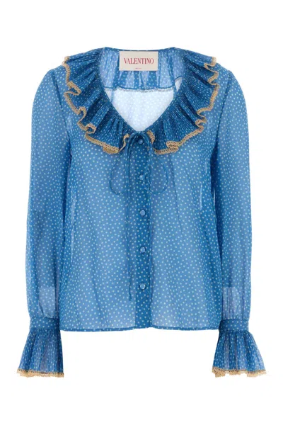 Valentino Printed Silk Blouse