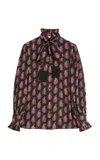 Valentino Printed Silk Blouse