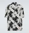Valentino X Sun Surf Pineapple-print Silk Shirt - Men's - Silk In Black