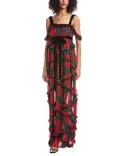 VALENTINO VALENTINO PRINTED SILK GOWN