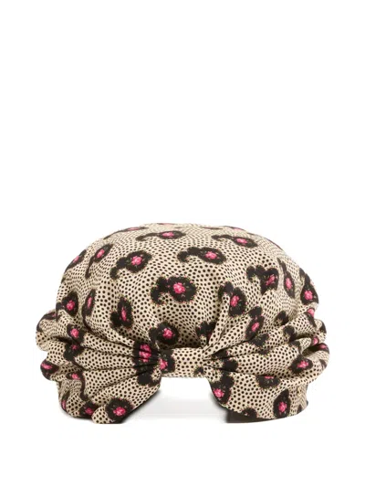 Valentino Garavani Printed Silk Hat In Multi