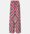 Valentino Geometric-print Palazzo Pants In Multicolor