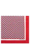 Valentino Veehive Printed Pattern Silk Scarf In Multi