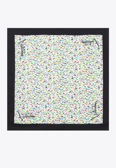 Valentino Garavani Printed Silk Scarf In Multicolor
