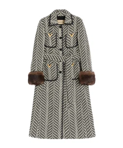 Valentino Printed Single-breasted Coat In Multi