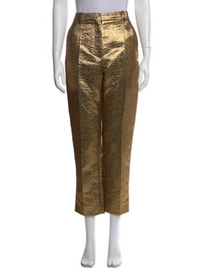 Pre-owned Valentino Printed Straight Leg Pants