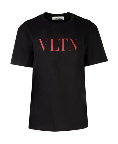 Valentino Printed T-shirt In Black