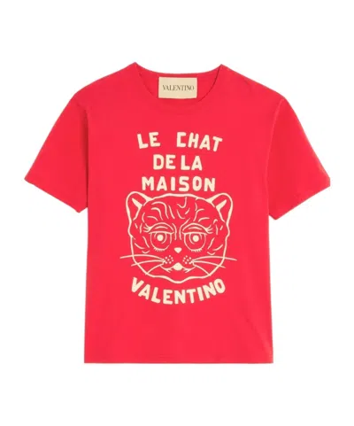VALENTINO VALENTINO LOGO PRINTED CREWNECK T-SHIRT