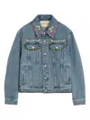 Valentino Denim Jackets Embroideries In 蓝色