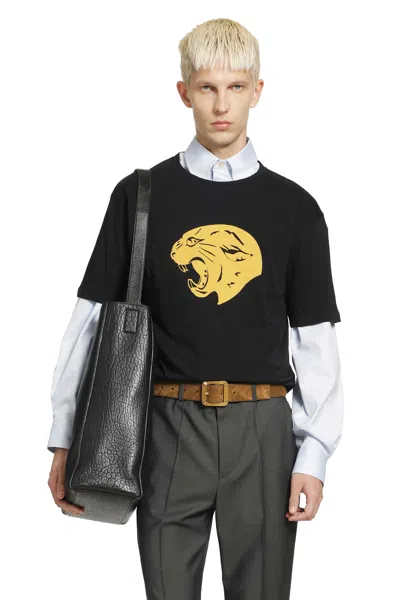 Valentino Crew Neck Short Sleeve Graphic Print Shirt In Blue