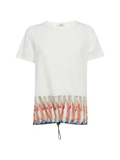 Pre-owned Valentino Printed T-shirt In White