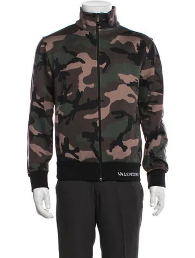 Pre-owned Valentino Printed Utility Jacket In Multi