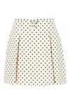 Valentino Skirt Pattern Supergran Pois Medio Plusdepois In Betulla Nero