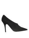 Valentino Suede Pointed Toe Stiletto Heel Pumps In Black