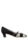 Valentino Garavani Women Black Fabric Bowow Pumps
