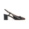 Valentino Valet Du Roi Vlogo Leather Slingback Pumps In Black