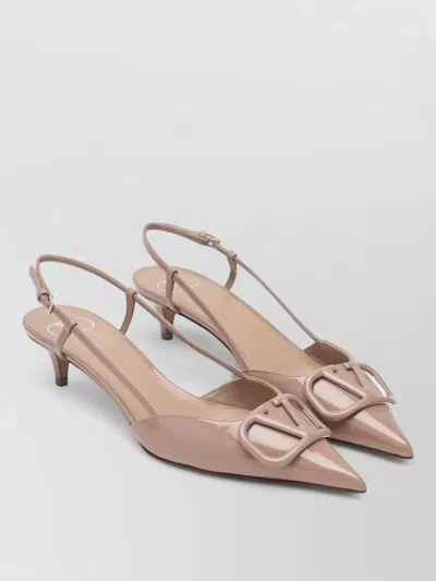 Valentino Garavani Pumps Decorative Buckle Kitten Heel Patent