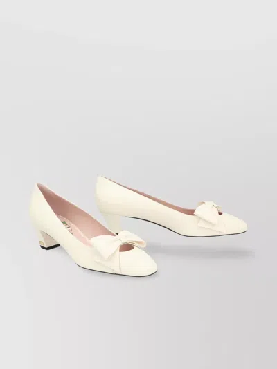 VALENTINO GARAVANI PUMPS LEATHER BOW DETAIL