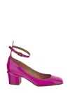Valentino Pink Tan-go Heels In Fuchsia