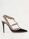 Valentino Rockstud 100 Pumps In Black Patent Leather In Schwarz