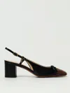 Valentino Valet Du Roi Vlogo Leather Slingback Pumps In Black