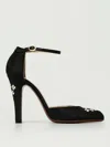 Valentino Fabric Dolly Pumps Embroidered Detail In Black