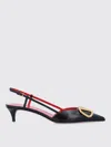 Valentino Vlogo 40 Velvet Slingback Pump In Black
